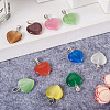 Cheriswelry 20Pcs 10 Colors Cat Eye Pendants G-CW0001-10-15