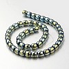Electroplate Non-magnetic Synthetic Hematite Bead Strands G-F300-43-07-2