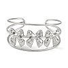 Non-Tarnish 304 Stainless Steel Wide Hollow Bowknot Open Cuff Bangles BJEW-Q348-04P-01-2