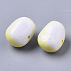 Two Tone Opaque Acrylic Beads SACR-S300-35-3