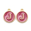 Golden Plated Alloy Enamel Charms ENAM-S118-08J-1