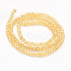 Electroplate Glass Beads Strands GLAA-P312-07-6x8mm-04-2