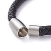 Unisex Leather Cord Bracelets BJEW-JB04852-01-3