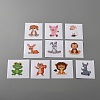 Paper Cartoon Animal Stickers DIY-WH0004-13-1
