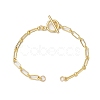 Brass Paperclip Chains Bracelet Makings AJEW-JB01226-1