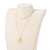 Teardrop Glass Beads Pendant Necklaces NJEW-JN03205-03-5
