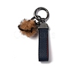 Plush & Imitation Leather Keychain KEYC-K023-01B-04-1