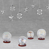 DELORIGIN 6 Sets 3 Style Glass Dome Cover ODIS-DR0001-02-6