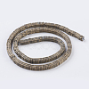Vacuum Plating Electroplate Non-magnetic Synthetic Hematite Beads Strands G-F534-E01-2