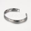 304 Stainless Steel Foot Painted & Ruler Cuff Bangles BJEW-K105-10P-2