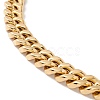 Ion Plating(IP) 304 Stainless Steel Curb Chains Necklace for Women NJEW-E155-02G-01-2