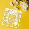 PET Hollow Out Drawing Painting Stencils DIY-WH0391-0655-3