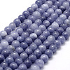 Natural White Jade Imitation Aquamarine Beads Strands X-G-F364-15-8mm-1