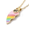 BFF/Best Friends Forever Alloy Pendant Necklaces NJEW-K124-02C-G-6