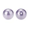 10mm About 100Pcs Glass Pearl Beads Medium Purple Tiny Satin Luster Loose Round Beads in One Box for Jewelry Making HY-PH0001-10mm-116-3