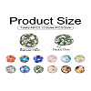 48Pcs 12 Styles Translucent Resin Cabochons RESI-TA0001-44-23