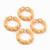 Spray Painted Alloy Cuff Rings X-RJEW-T011-29A-RS-1