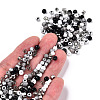 Opaque & Transparent Inside Colours Glass Seed Beads SEED-F004-4mm-01-4