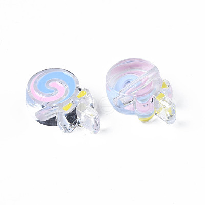 Transparent Acrylic Beads ACRC-S039-04-1