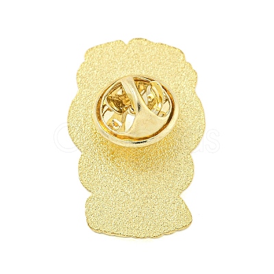 Golden Alloy Brooches JEWB-I030-16A-1