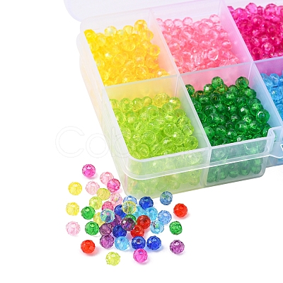 1680Pcs 10 Colors Transparent Acrylic Beads TACR-YW0001-59-1