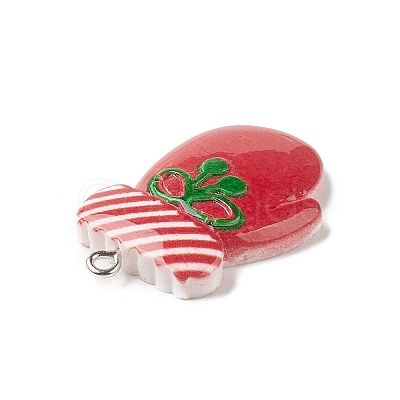 Christmas Theme Opaque Resin Pendants RESI-C021-01E-1