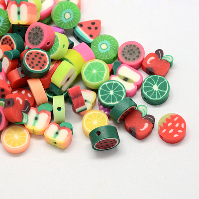 Fruit Handmade Polymer Clay Beads CLAY-R069-01-1