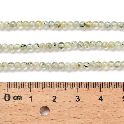 Natural Prehnite Beads Strands G-B107-E01-01-1