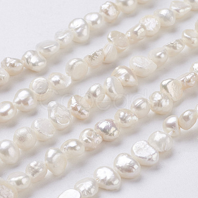 Natural Cultured Freshwater Pearl Beads Strands PEAR-P002-54-1