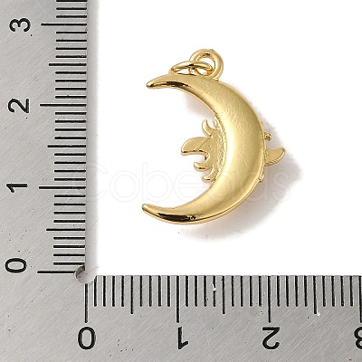 Rack Plating Brass Enamel Pendants KK-P267-20G-1