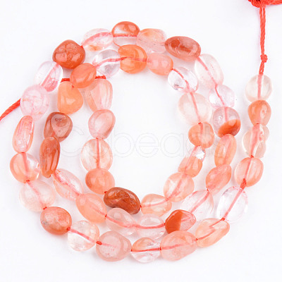 Natural Quartz Beads Strands X-G-S359-149A-1