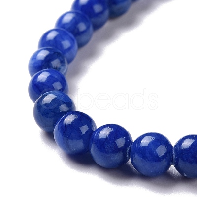 Natural Mashan Jade Round Beads Strands G-D263-6mm-XS09-1