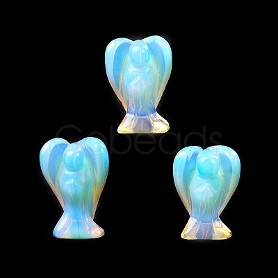 Opalite Carved Angel Figurines PW-WG73241-11-1