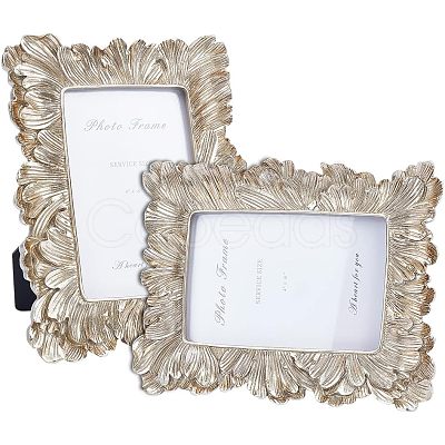 4x6 Inch Embossed Resin Photo Frames AJEW-WH0258-489-1