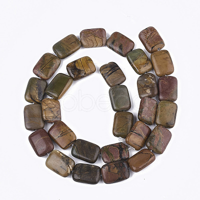 Natural Picasso Stone/Picasso Jasper Beads Strands G-S355-03-1