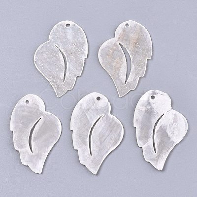 Natural Capiz Shell Pendants SHEL-N026-97-1