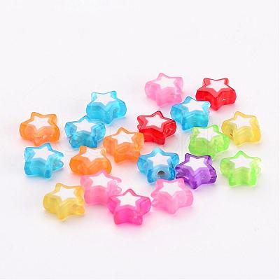 Transparent Acrylic Beads X-TACR-S116-M-1