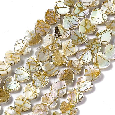 Drawbench Style Natural Freshwater Shell Beads Strands SHEL-F003-03-1