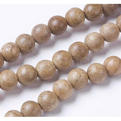 Natural Wood Beads Strands WOOD-J001-02-8mm-1