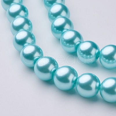 Glass Pearl Beads Strands HY-12D-B12-1