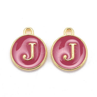 Golden Plated Alloy Enamel Charms ENAM-S118-08J-1