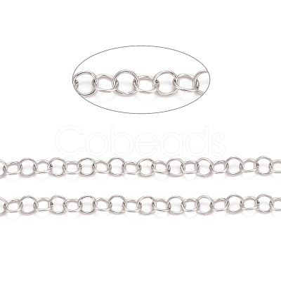 Tarnish Resistant 304 Stainless Steel Rolo Chains CHS-F011-08F-P-1