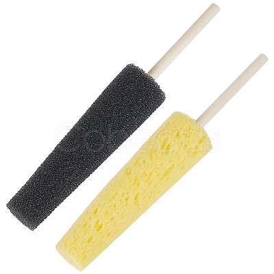 BENECREAT 2Pcs 2 Colors Sponge Clay Sculpture Tool AJEW-BC0007-21-1