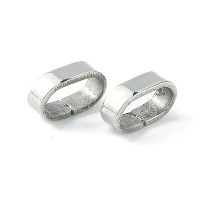 Non-Tarnish 201 Stainless Steel Slide Charms/Slider Beads STAS-C016-06P-1-1