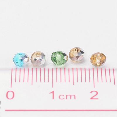 Electroplate Glass Beads X-GR4MMY-M1-1