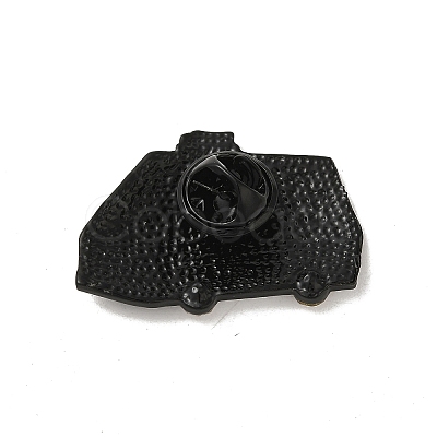 Black Alloy Brooches JEWB-S014-02A-1