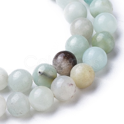 Natural Flower Amazonite Beads Strands G-D608-4mm-1