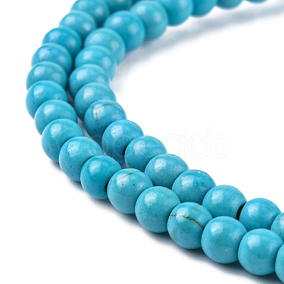 Synthetic Turquoise Beads Strands X-TURQ-G106-4mm-02F-1