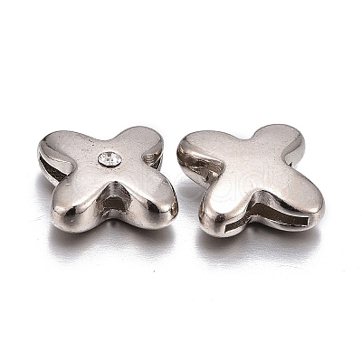 Letter Slider Beads for Watch Band Bracelet Making X-ALRI-O012-X-NR-1