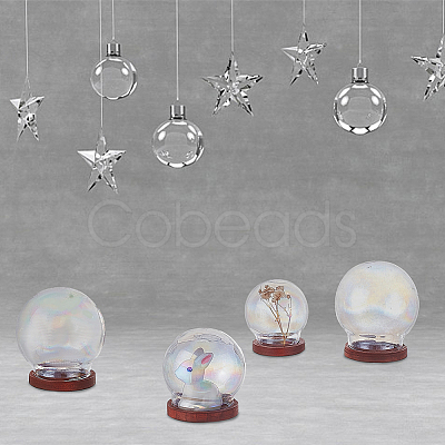 DELORIGIN 6 Sets 3 Style Glass Dome Cover ODIS-DR0001-02-1